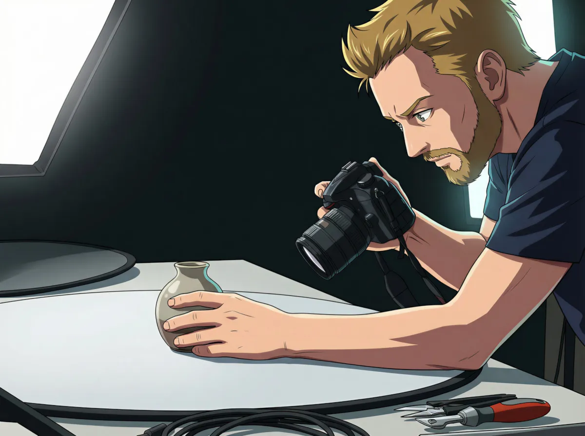 Detailaufnahme eines kreativen Projekts